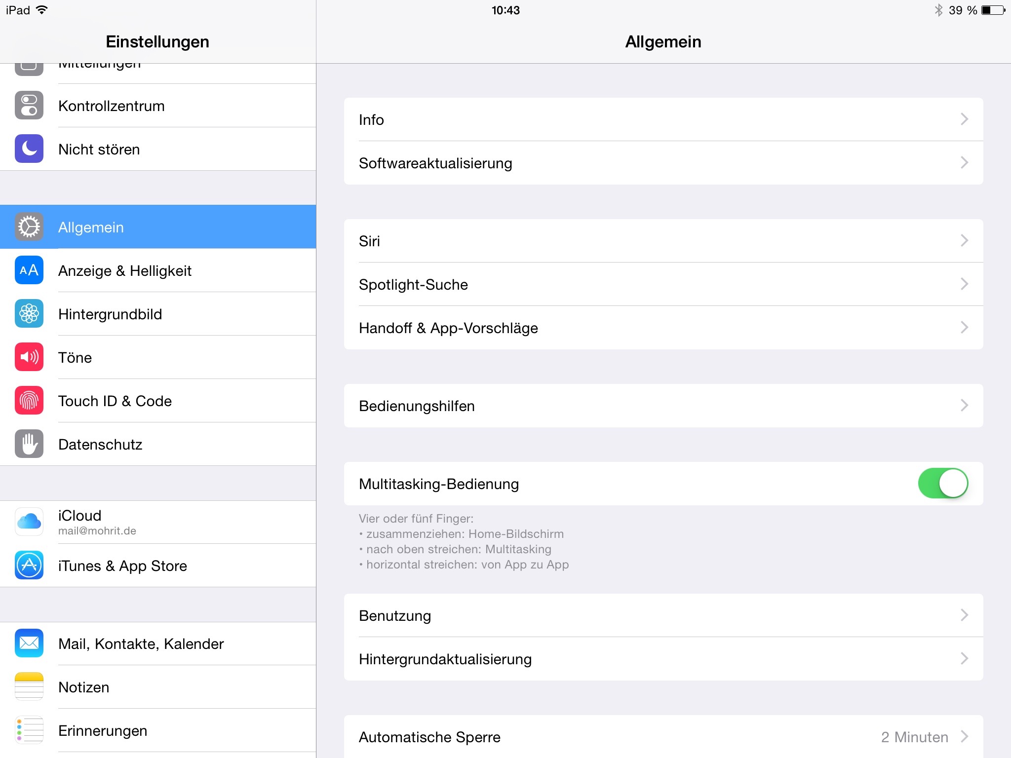 Geführter Zugriff für das iPad